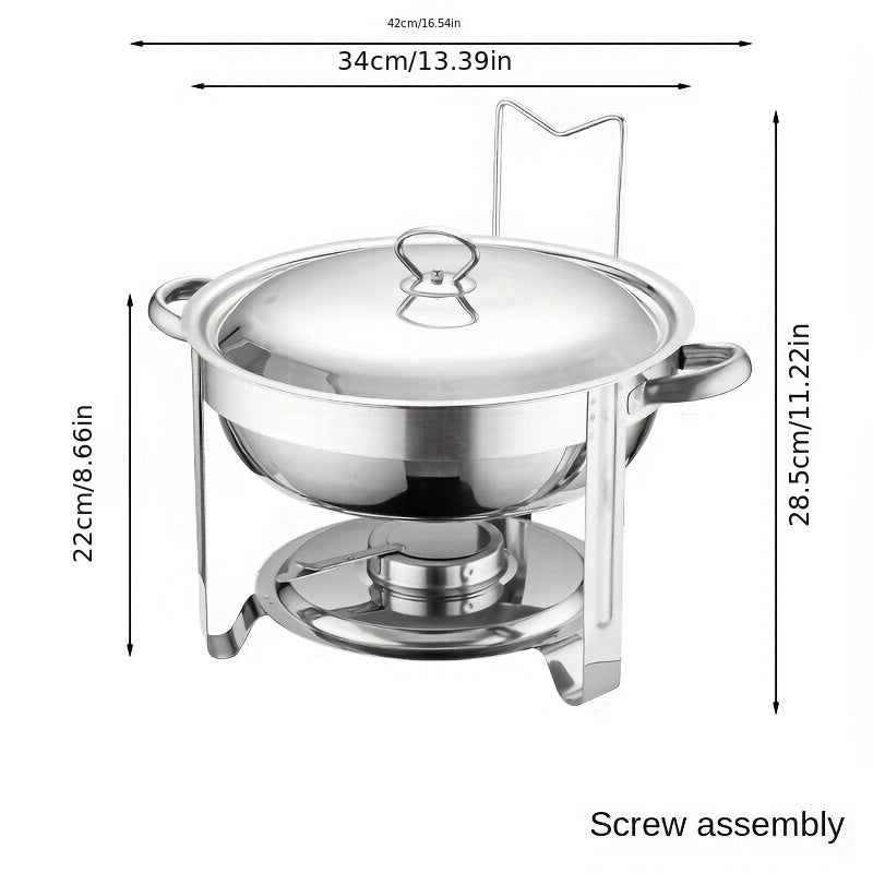 🔥 JETZT 69 % RABATT! 🎄 Buffet-Set mit Warmhaltefunktion aus Edelstahl – gleichmäßige Hitzeverteilung und langlebig, perfekt für Feste und Partys ✨