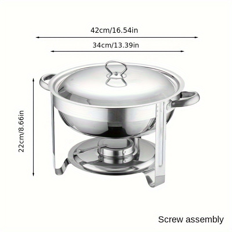 🔥 JETZT 69 % RABATT! 🎄 Buffet-Set mit Warmhaltefunktion aus Edelstahl – gleichmäßige Hitzeverteilung und langlebig, perfekt für Feste und Partys ✨