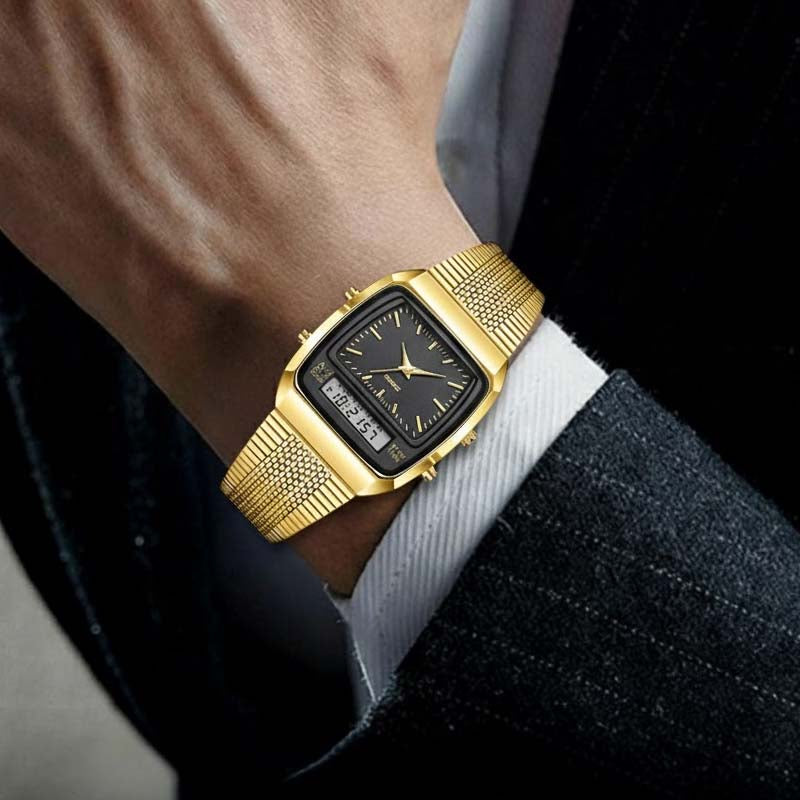 LIEBIG Roman Retro Dual System Multifunktions-Digital-Sportuhr
