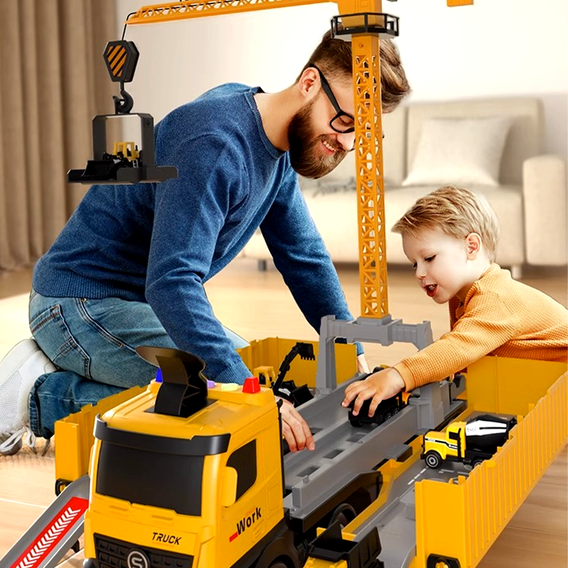 🎁Das beste Weihnachtsgeschenk✨Großes Lkw-Spielzeugset für Kinder