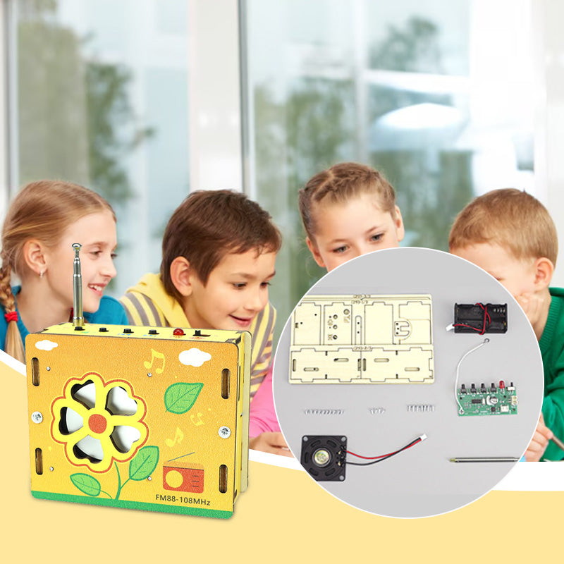 🔥 Black Friday Sale 🎁 Pädagogisches Kinderspielzeug – DIY Mini-Radio