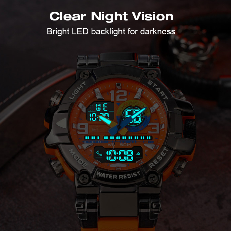 ⌚ 50% RABATT! 💧 Multifunktionale Wasserdichte Digitale LED-Uhr – Stoppuhr, Alarm & Perfekt Für Sport & Outdoor Aktivitäten 🏃‍♂️