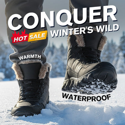 Herren-Winterstiefel mit hohem Schaft