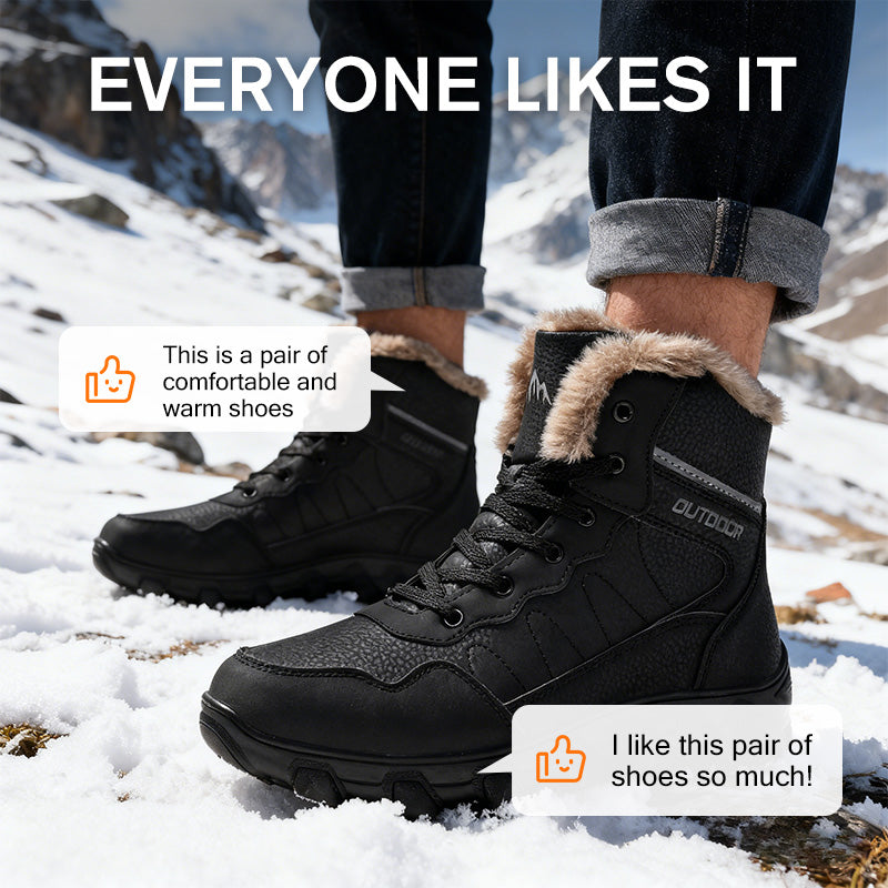 Herren-Winterstiefel mit hohem Schaft