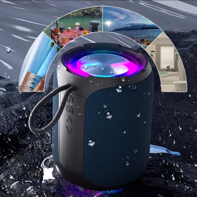 🎵40W Peak Portable Bluetooth Speaker with RGB Light💥