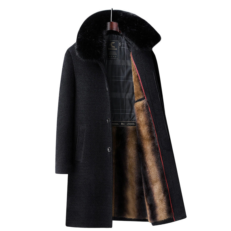 🍂 Herbst-Sonderangebot: 50% Rabatt🔥Männer gefüttert Business Casual Wintermantel🔥Kostenloser Versand