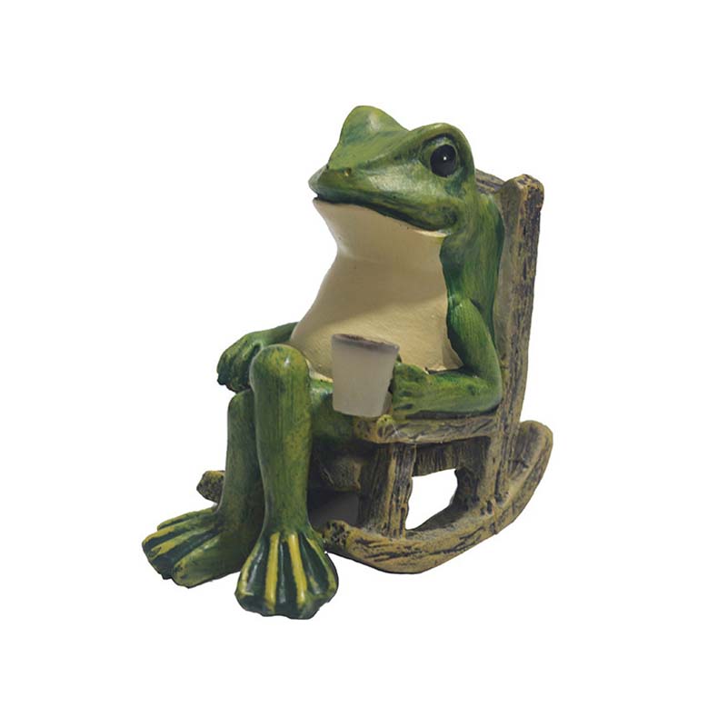 🐸 KAUFE 3, ERHALTE 1 GRATIS! ☀️ Solarbetriebene Schaukelstuhl-Frosch-Dekoration – Bewegungsaktiviert, Wetterfest & Perfekt Für Garten, Terrasse & Balkon 🏡