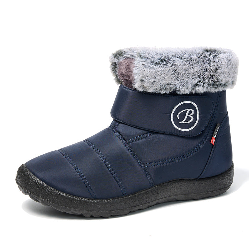 🎊Neujahrsverkauf🎊Warme, mit Fell gefütterte, wasserdichte Damen-Slip-On-Stiefel