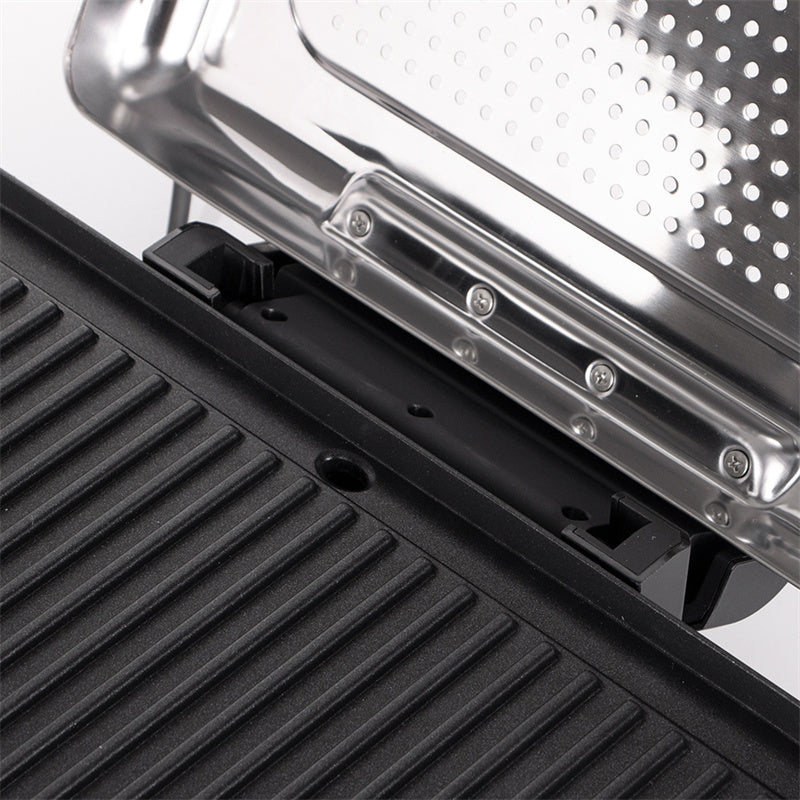 🔥2200W Rauchfreier Indoors Grill mit Antihaft-Grillplatte