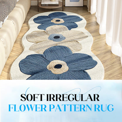 🧸 50% RABATT JETZT ! 🌟 Weicher Teppich mit Unregelmäßigem Blumenmuster – Pflegeleicht, Rutschfest & Gemütliche Atmosphäre 🏠