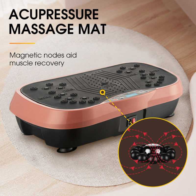 Hochleistungs-Vibrationsplatte Trainingsgerät, 200 kg Tragkraft, Bluetooth-Fernbedienung, 4 Trainingsmodi – Fitnessgerät für das Heimstudio