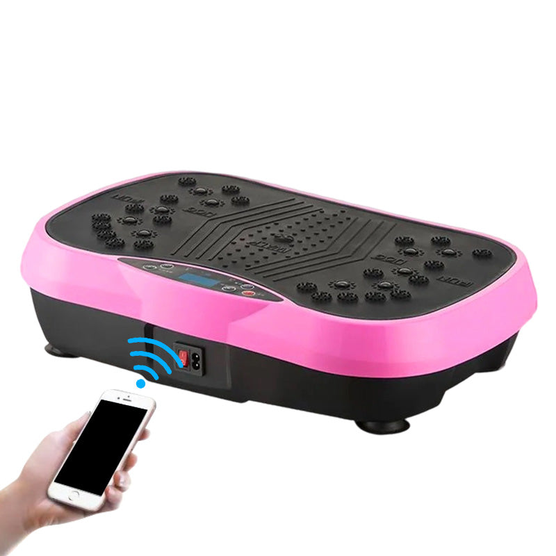 Hochleistungs-Vibrationsplatte Trainingsgerät, 200 kg Tragkraft, Bluetooth-Fernbedienung, 4 Trainingsmodi – Fitnessgerät für das Heimstudio