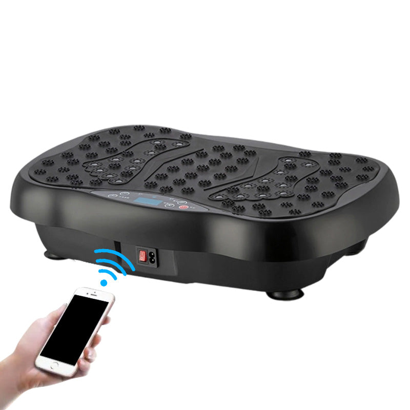 Hochleistungs-Vibrationsplatte Trainingsgerät, 200 kg Tragkraft, Bluetooth-Fernbedienung, 4 Trainingsmodi – Fitnessgerät für das Heimstudio