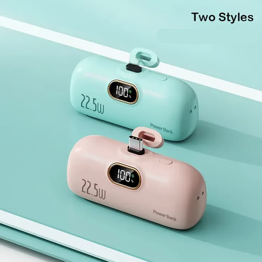 🔋 50% RABATT! 📱 Mini-Powerbank 5000mAh – Tragbar & Schnellladung – Kompakte Größe, ideal für Reisen, Alltag oder Notfälle – passt in jede Tasche 🔌✨