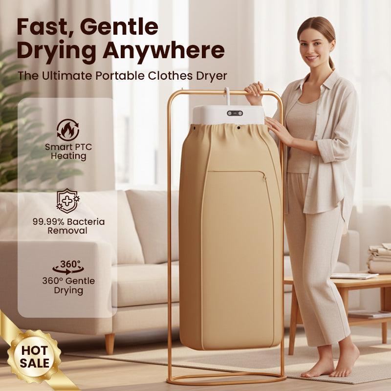 ⏳Zeitlich begrenztes Angebot: 25 Einheiten mit 66 % ⏰Rabatt Tragbarer 600-W-PTC-Heizungs-Wäschetrockner💥