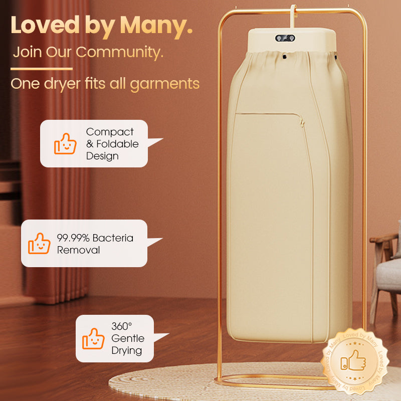 ⏳Zeitlich begrenztes Angebot: 25 Einheiten mit 66 % ⏰Rabatt Tragbarer 600-W-PTC-Heizungs-Wäschetrockner💥
