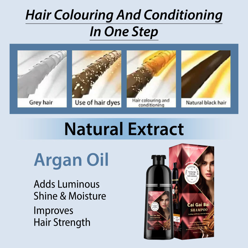 🍎 JETZT 50 % RABATT!✨ Sofortige Haarfärbeshampoo mit Kräuterextrakten für Männer & Frauen