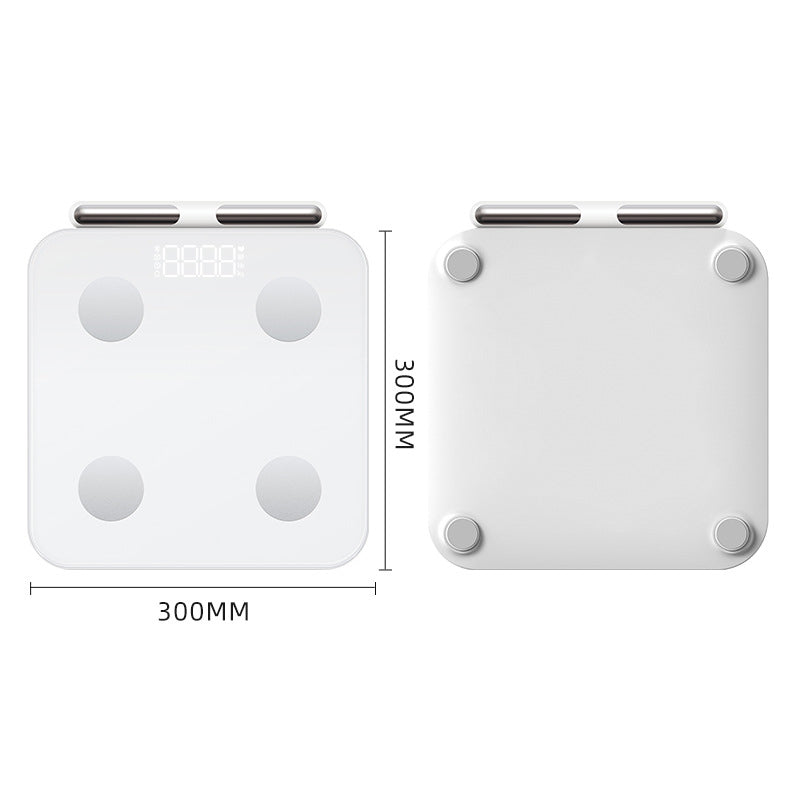 Personenwaage Körperfettwaage 180kg/0,05kg, Waage Personen mit APP, Bluetooth Körperwaage für13 Körperwerte, Personenwaage digital, Waage mit Körperfett und Muskelmasse, BMI, Protein