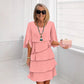 👗 Damen Kleid – Rundhals, Kaskaden-Rüschen & mehrlagig – Elegant & schmeichelhaft für Sommer & Anlässe✨