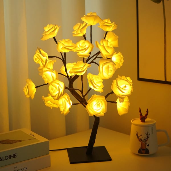 ✨🌹Rosenblüten-Design Baum Nachtlicht🔥Kauf 2 Artikel versandkostenfrei🔥