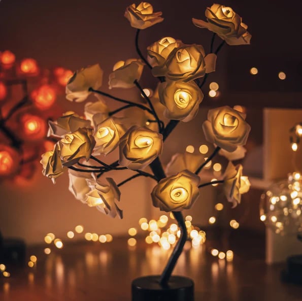 ✨🌹Rosenblüten-Design Baum Nachtlicht🔥Kauf 2 Artikel versandkostenfrei🔥