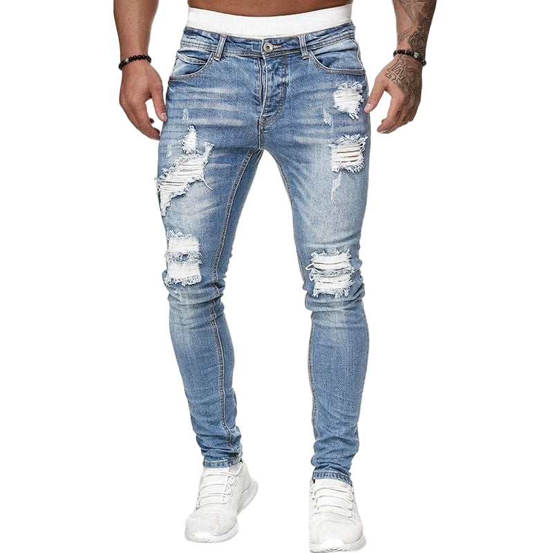 💘 Valentinstagsangebot: 50% Rabatt! 👖 Stylische Ripped Skinny Jeans für Herren: Moderner Zerrissener-Look + Bequeme Baumwolle – Für einen lässig-coolen Style!