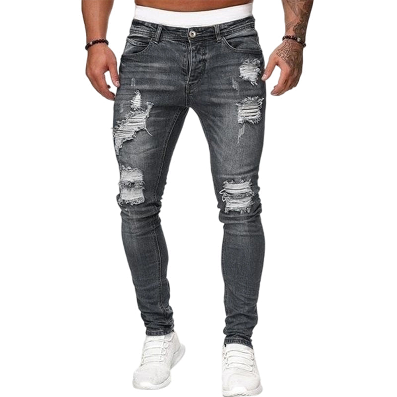 💘 Valentinstagsangebot: 50% Rabatt! 👖 Stylische Ripped Skinny Jeans für Herren: Moderner Zerrissener-Look + Bequeme Baumwolle – Für einen lässig-coolen Style!