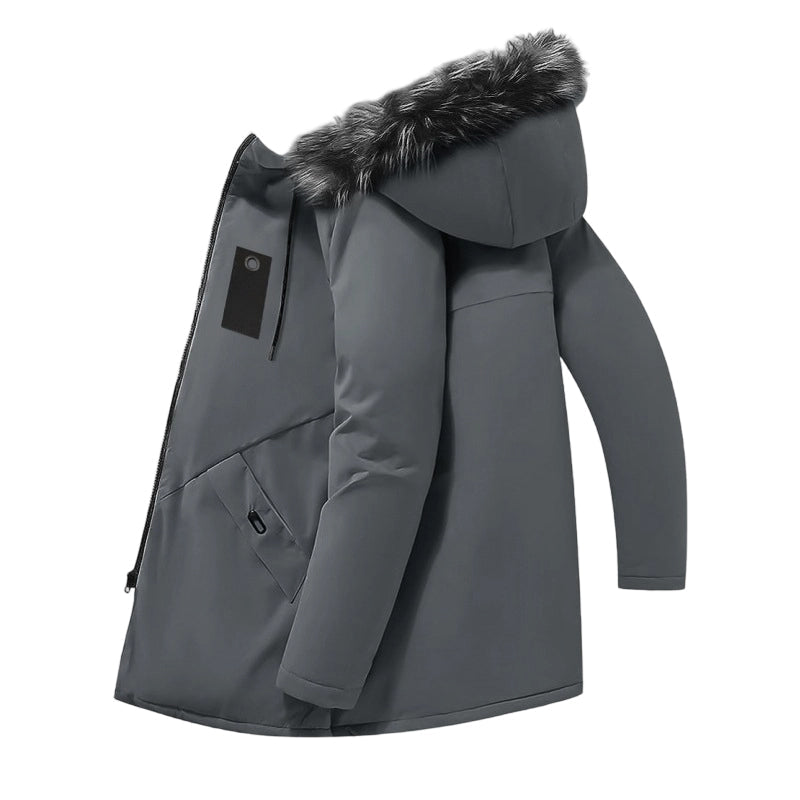🔥Solange der Vorrat reicht 40 % Rabatt!🎉Winddichte, mittellange Parka-Jacke mit Kapuze für Herren