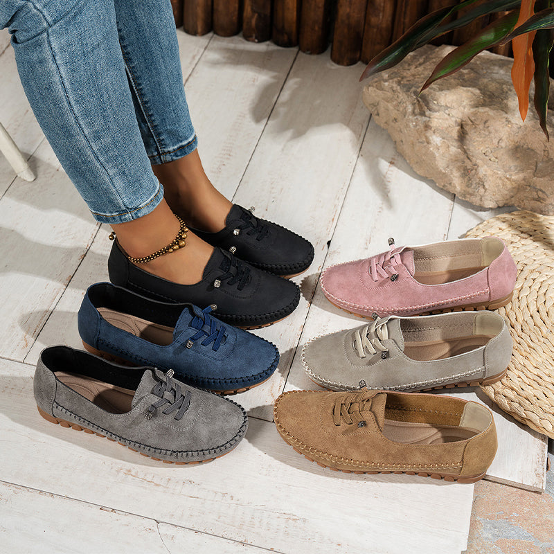 🎉 Neujahrsgeschenk – 50% RABATT!👟 Damen Bequeme Casual Loafers: Weiches PU-Leder + Rutschfeste Sohle – Perfekt zu jedem Outfit & für jeden Tag!