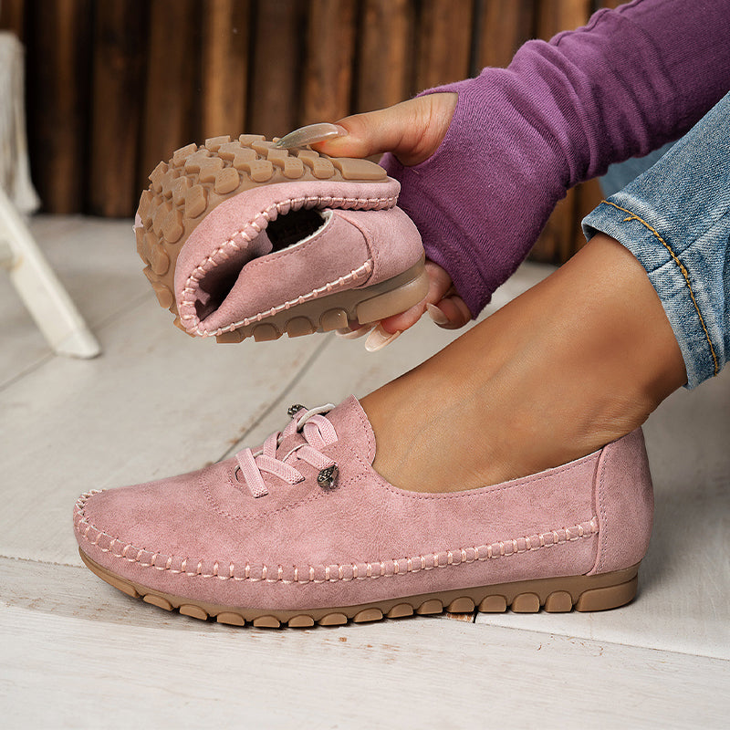 🎉 Neujahrsgeschenk – 50% RABATT!👟 Damen Bequeme Casual Loafers: Weiches PU-Leder + Rutschfeste Sohle – Perfekt zu jedem Outfit & für jeden Tag!