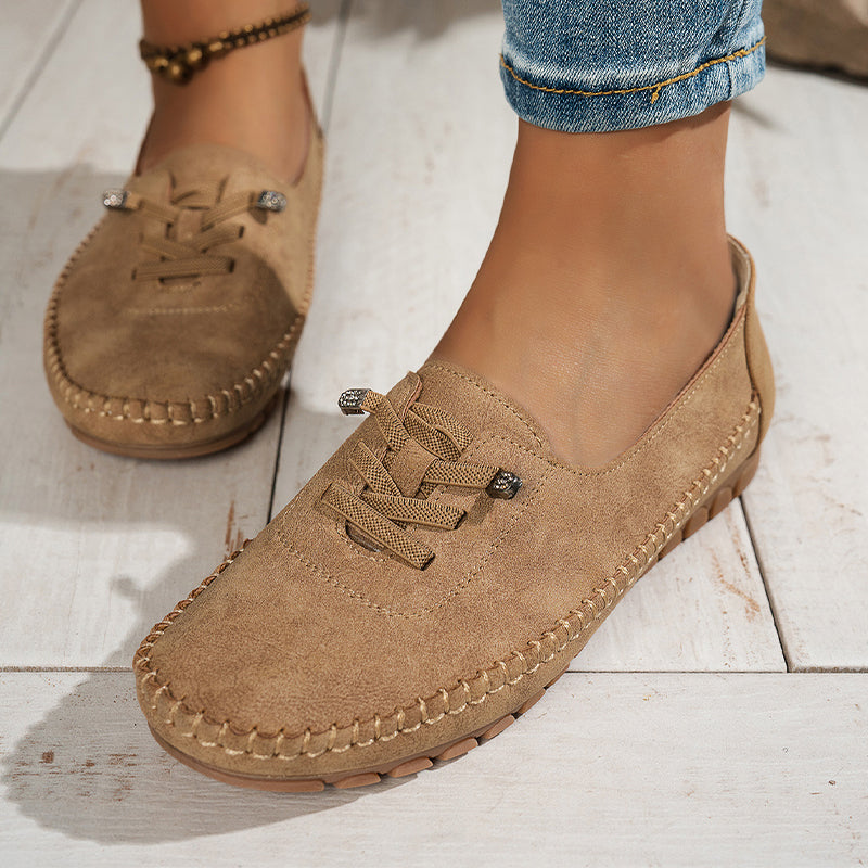 🎉 Neujahrsgeschenk – 50% RABATT!👟 Damen Bequeme Casual Loafers: Weiches PU-Leder + Rutschfeste Sohle – Perfekt zu jedem Outfit & für jeden Tag!