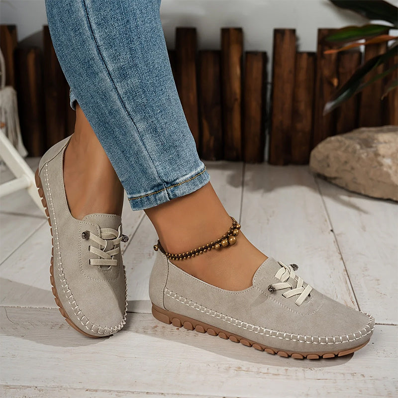 🎉 Neujahrsgeschenk – 50% RABATT!👟 Damen Bequeme Casual Loafers: Weiches PU-Leder + Rutschfeste Sohle – Perfekt zu jedem Outfit & für jeden Tag!