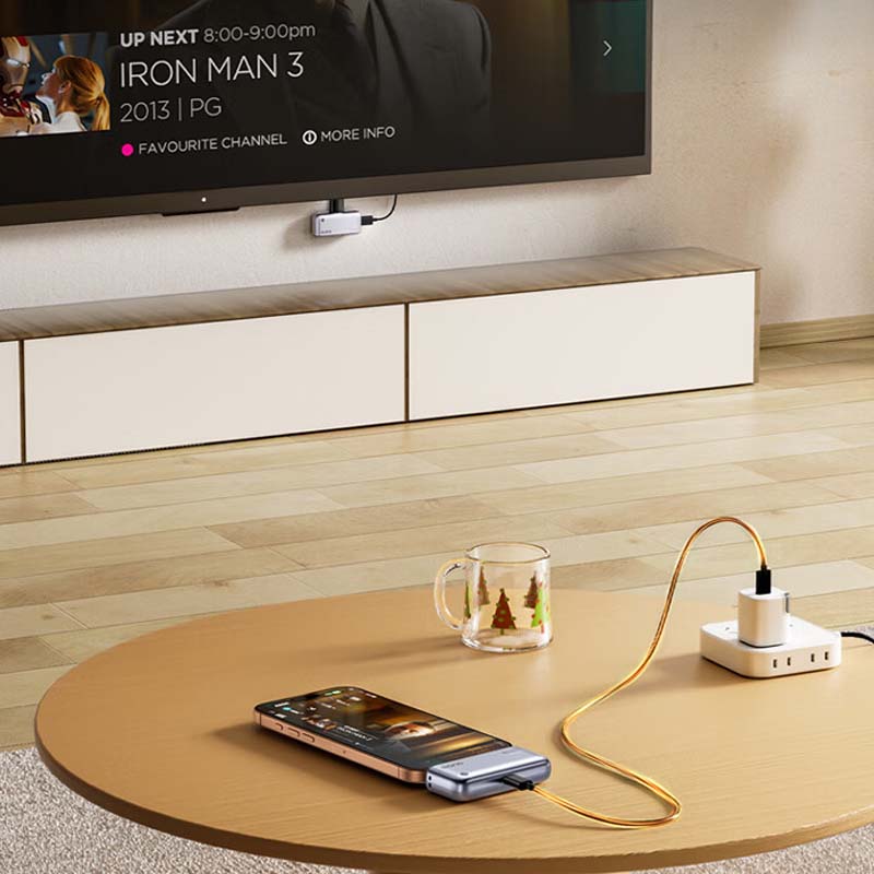 🔗【1080P Wireless Screen Mirroring Device】—— Kompakte Größe, großzügige Anzeige! Sofortige Bildschirmspiegelung, keine Wartezeit erforderlich ✨