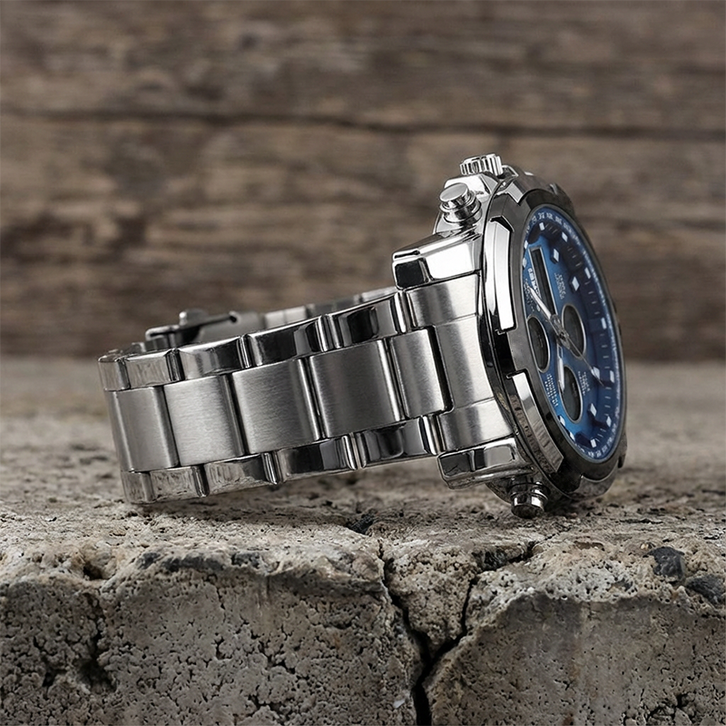 📢📢60 % RABATT!! ⏰ Wasserdichte Herren-Armbanduhr im Militärstil mit analoger und digitaler Anzeige – 48 mm, Multifunktion und Edelstahlarmband! 🕰️💪