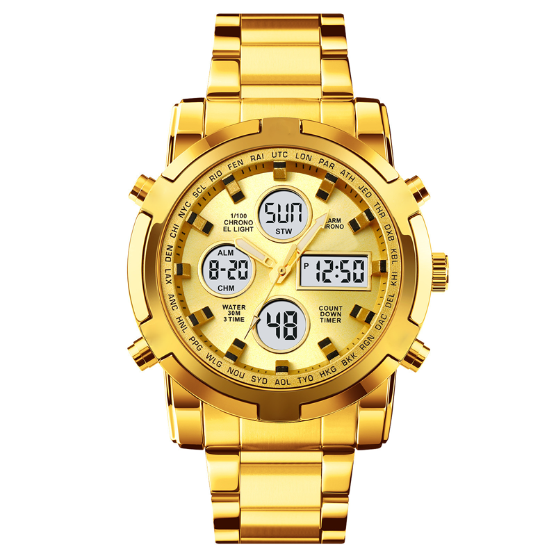 📢📢60 % RABATT!! ⏰ Wasserdichte Herren-Armbanduhr im Militärstil mit analoger und digitaler Anzeige – 48 mm, Multifunktion und Edelstahlarmband! 🕰️💪