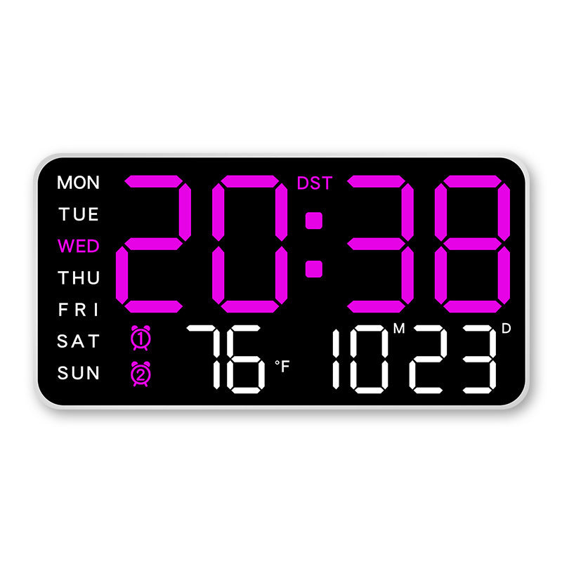 📢📢50 % RABATT !! ⏰Multifunktionale dekorative LED-Digital-Wanduhr，Die grenzenlose Digitaluhr für das moderne norwegische Zuhause