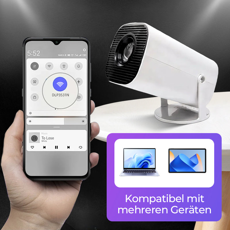 WiFi 1080P HD-Projektor für zu Hause