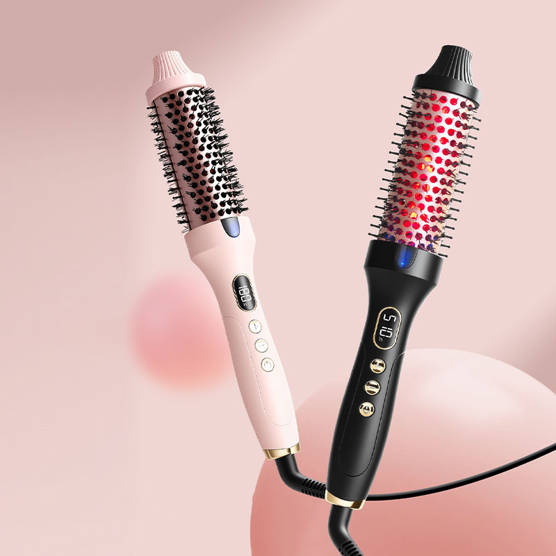 💇‍♀️ 50% RABATT! ✨ 32 mm Ionen-Heizbürste für Locken & Volumen – Glättet & stylt, Schützt das Haar & Schnelle Aufheizzeit 🎀