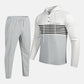 Herren-Trainingsanzug mit Kapuze und Farbblock-Design