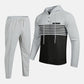 Herren-Trainingsanzug mit Kapuze und Farbblock-Design