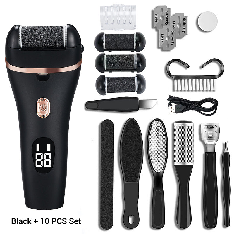 USB-Professioneller elektrischer Fußschleifer für abgestorbene Haut Akkubetriebenes dickeres Leder Polieren Fußpflegewerkzeug