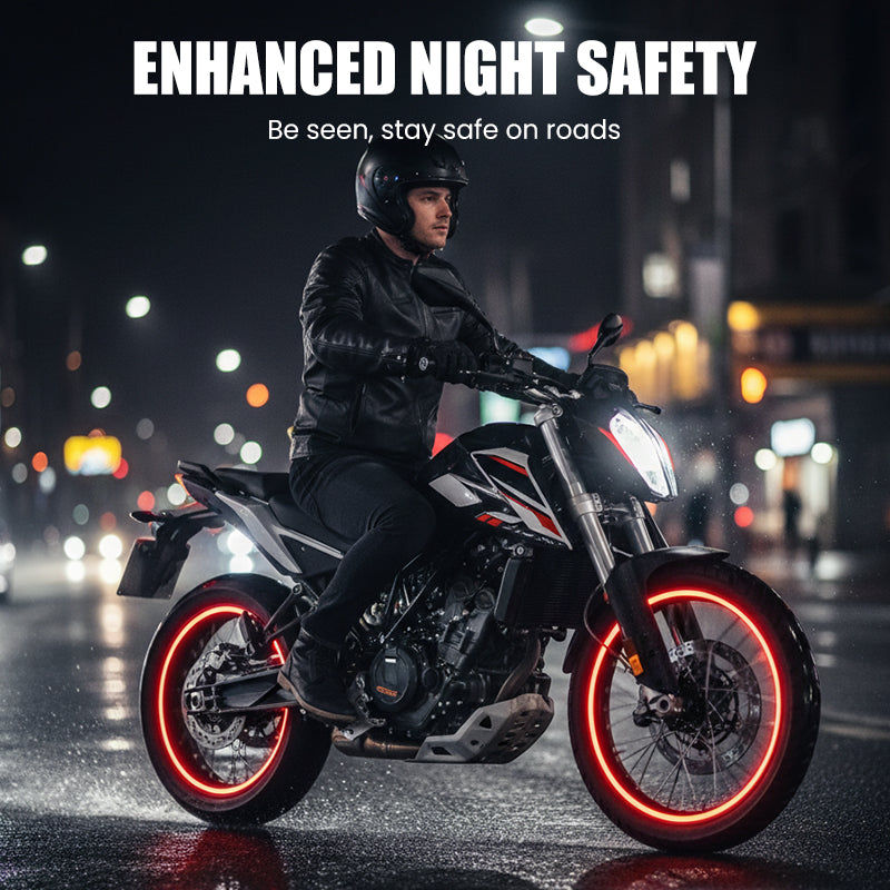 Reflektierende Felgenaufkleber für Motorräder