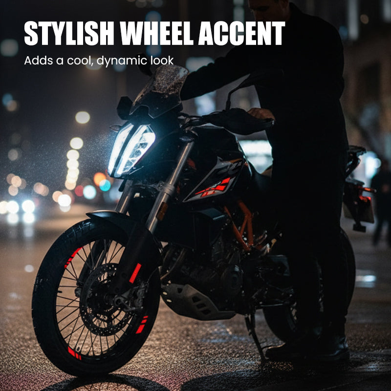 Reflektierende Felgenaufkleber für Motorräder