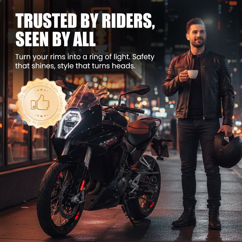 Reflektierende Felgenaufkleber für Motorräder