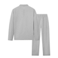 🔥Herren Waffelstrick-Set: Sweatshirt & Hose mit geradem Bein