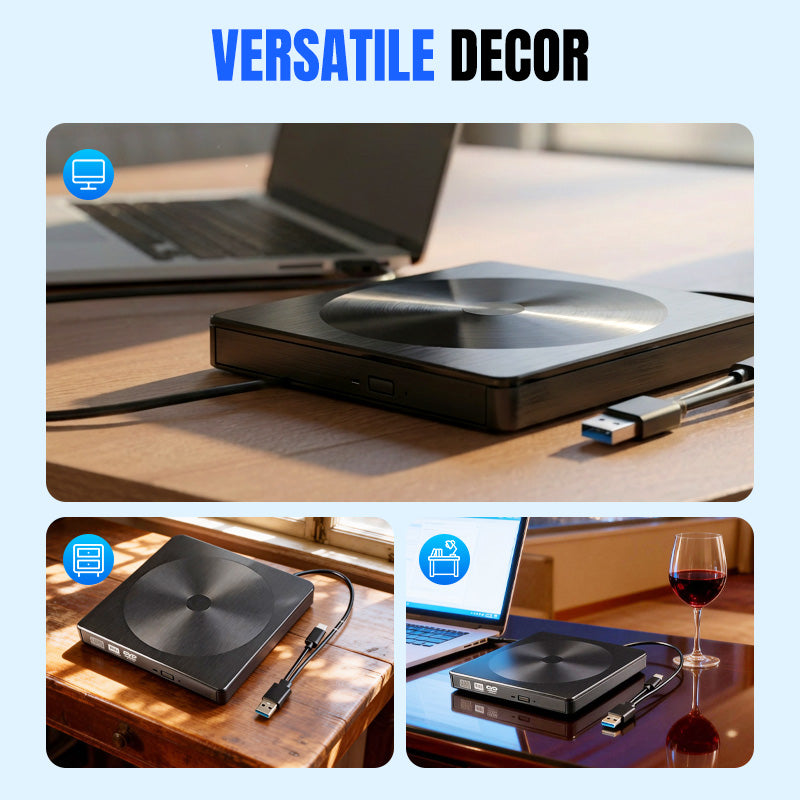 📢📢60 % Rabatt!! ⏰6-in-1 USB-externes DVD-/CD-Laufwerk und Hub