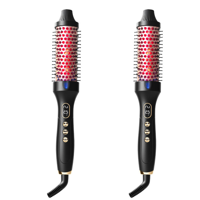 💇‍♀️ 50% RABATT! ✨ 32 mm Ionen-Heizbürste für Locken & Volumen – Glättet & stylt, Schützt das Haar & Schnelle Aufheizzeit 🎀