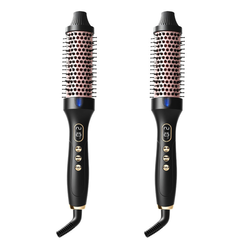 💇‍♀️ 50% RABATT! ✨ 32 mm Ionen-Heizbürste für Locken & Volumen – Glättet & stylt, Schützt das Haar & Schnelle Aufheizzeit 🎀