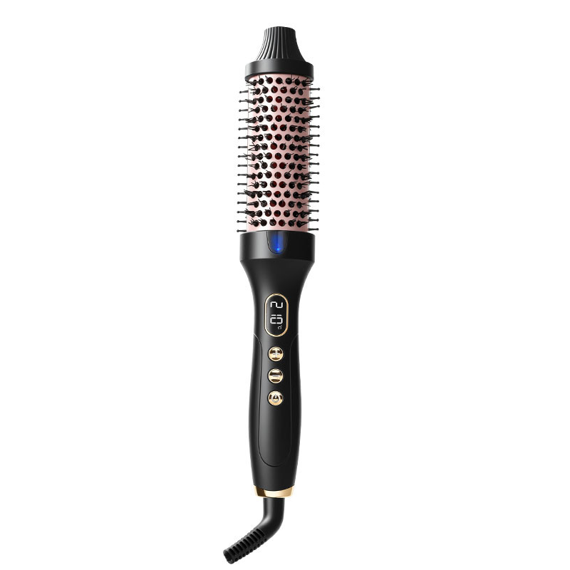 💇‍♀️ 50% RABATT! ✨ 32 mm Ionen-Heizbürste für Locken & Volumen – Glättet & stylt, Schützt das Haar & Schnelle Aufheizzeit 🎀