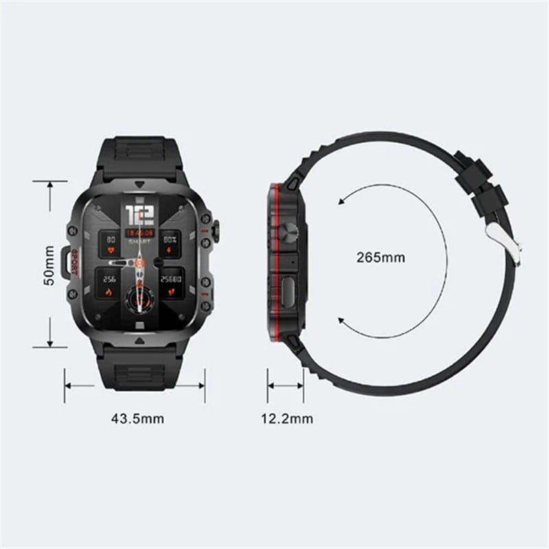 📢📢50% RABATT !!⏰Robuste Outdoor-Smartwatch – über 100 Sportmodi